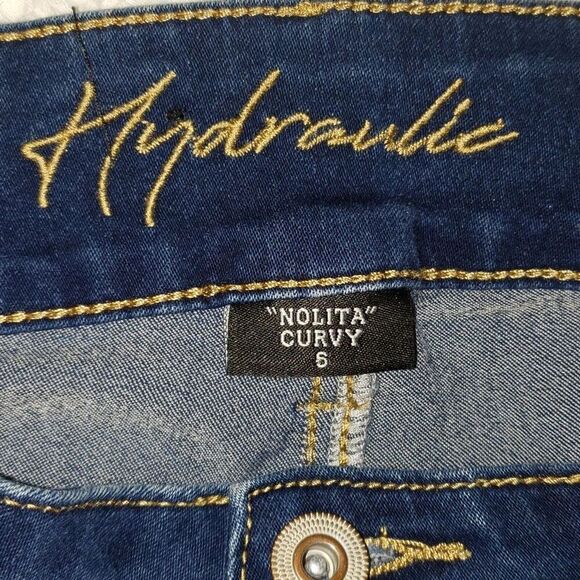 Hydraulic Jeans Women's Size 6 Nolita Curvy Ankle Skinny Mid Rise Blue - Picture 9 of 10